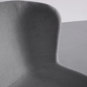 Scaun Noemie Tesatura Gri Tapitata, 46/79/56 cm - Img 4