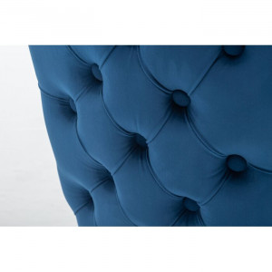 Scaun Shaffer, metal, crom/albastru, 95 x 53 x 60 cm - Img 3