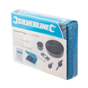 Set 16 piese carote lemn, 19 - 127mm, Silverline