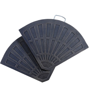 Set 2 greutati umbrela baza cruce, design evantai, rasina, 28kg, Bronz - Verificat A · Re-Bloom