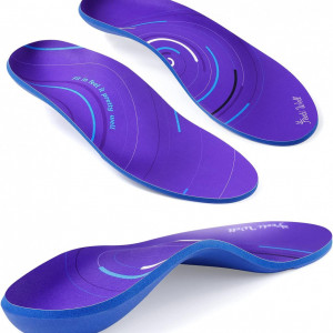 Set 2 perechi de branturi pentru incaltaminte Feeti well, spuma de memorie, violet/albastru, marimea S