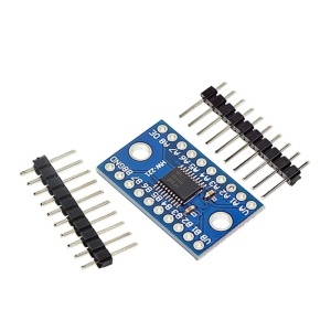 Set 3 module de conversie nivel logic TXS0108E cu 8 canale 10Gtek, metal, albastru/negru, 26,6 x 16,4 mm