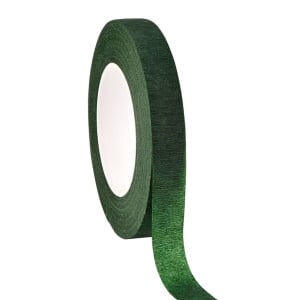 Set 3 role de banda floristica Eboot, textil, verde inchis, 1,2 cm x 27 m