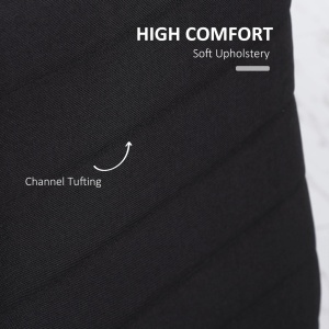 Set 4 scaune tapitate Re-Bloom, textil poliester efect in/metal, 41x50x97 cm, sezut 47 cm, 120 kg, negru - Verificat A · Re-Bloom - Img 6