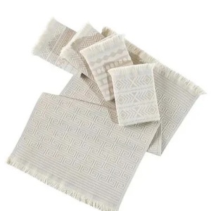 Set 5 prosoape, bumbac 100%, 38x65 cm, 270g/m², lavabil 40°C, bej - Verificat A · Re-Bloom - Img 2