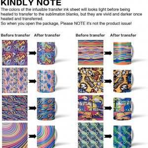 Set 8 folii de vinil pentru transfer WOWOCUT, multicolor, 30 x 30 cm