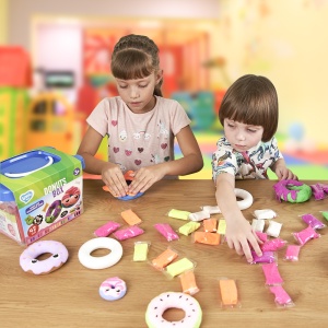 Set Air Clay cu argila usoara pentru modelaj Lovin - 42 culori - Donuts Box - Img 3