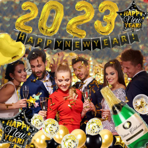 Set aniversar LovYiu, 2023, folie/latex, multicolor, 37 piese - Img 4