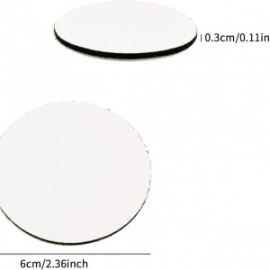 Set de 10 buline autoadezive JANEMO, alb/negru, 6 cm - Img 5