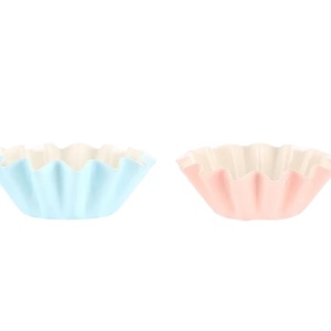 Set de 100 forme pentru briose Ropniik, hartie, roz/albastru, 7 x 4.5 x 3. cm - Img 6