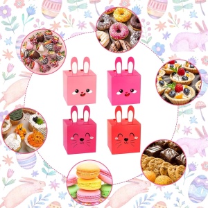 Set de 12 cutii pentru prajituri Qpout, hartie, multicolor, 7,5 x 7,5 x 7,5 cm