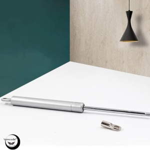 Set de 2 amortizoare cu gaz pentru mobilier Vencede, otel inoxidabil, argintiu, 25,8 cm