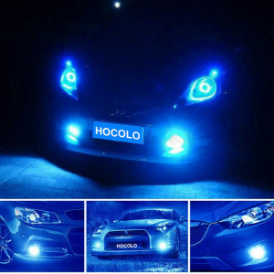 Set de 2 becuri LED HOCOLO, albastru/alb, 1200 lumeni, 50 W, H1_Fog/DRL - Img 7