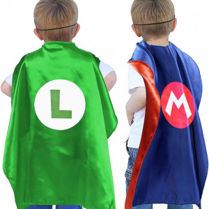 Set de 2 costume pentru copii Miotlsy, model Mario, satin/pasla, multicolor, 70 x 70 cm - Img 4