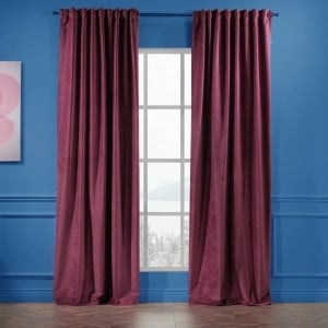 Set de 2 draperii Lilijan Home & Curtain, poliester, rosu zmeura, 140 x 295 cm