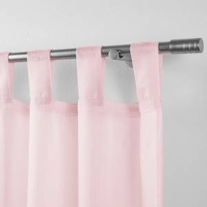 Set de 2 perdele cu bucla, Hanna, roz, 140/245cm - Img 2