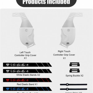 Set de 2 protectii anti-cadere pentru consola de jocuri M AMVR, TPU, alb, 16,5 x 7 x 6,8 cm 
