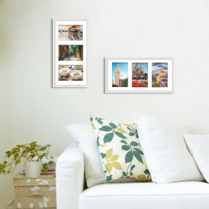 Set de 2 rame foto ATOBART, plexiglas/lemn, alb, 39,6 x 20,6 cm - Img 3