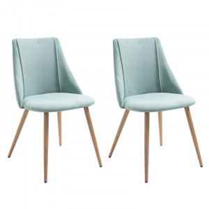 Set de 2 scaune Alviso, verde, 83 x 49 cm