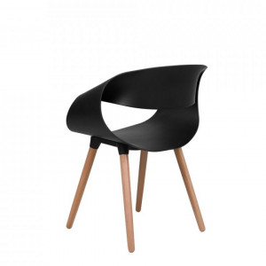 Set de 2 scaune Charlotte, negru, 55 x78cm - Img 3