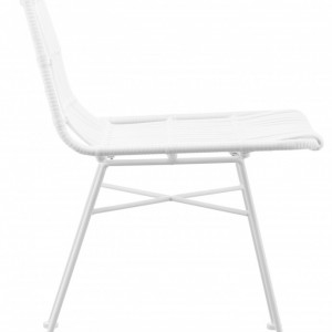 Set de 2 scaune Costa, alb, 47 x 83 x 61 cm - Img 5