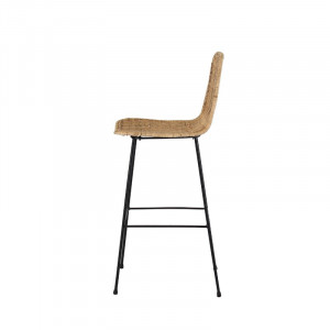 Set de 2 scaune de bar Moffitt, maro/negru, 100 x 43 x 54 cm - Img 3