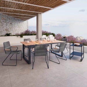 Set de 2 scaune de grădină Bessagi Garden CLEO, 58/87/58 cm - Img 4