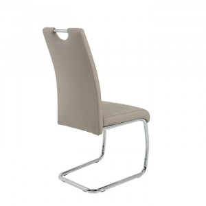 Set de 2 scaune Herbert, argintii/ cappuccino, 98 x 43 x 59 cm - Img 3