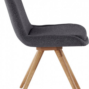 Set de 2 scaune Inosign, gri/maro, 52,5 x 64 x 86,5 cm - Img 2
