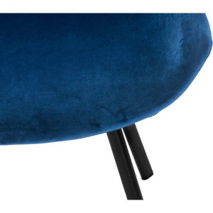 Set de 2 scaune Lilian, albastre, 84 x 54 x 61 cm - Img 6