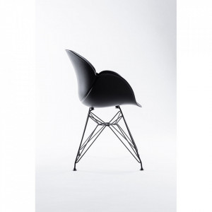 Set de 2 scaune Malaga, negru, 52 x 58 x 85 cm - Img 4