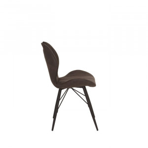 Set de 2 scaune tapitate Brentley, antracit, 86 x 50 x 56 cm - Img 2