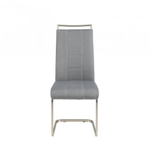Set de 2 scaune tapitate Griffing, gri/argintiu, 102 x 43 x 56 cm - Img 4
