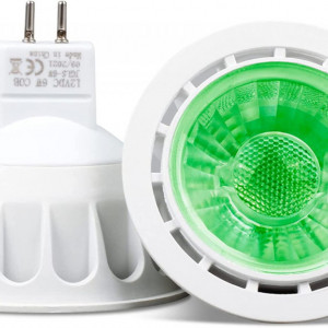 Set de 2 spoturi VARICART, LED, lumina verde, GU5.3, 5 x 5,2 cm - Img 1