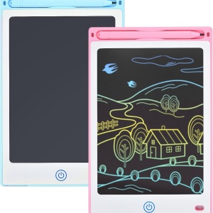 Set de 2 tablete pentru scris/desenat Blueseabuy, LCD, plastic, multicolor, 8,5 inchi