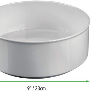 Set de 2 tavi rotative mDesign, plastic, gri, 22,9 x 8,6 cm - Img 5