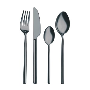 Set de 24 de tacamuri Shine, negru