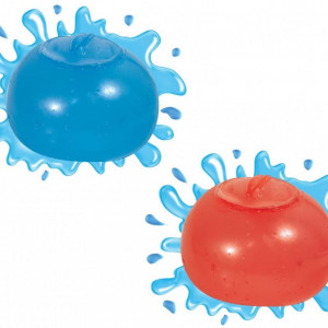 Set de 3 baloane de apa reutilizabile Water Wubble, rosu/albastru/verde