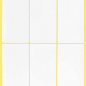 Set de 30 coli cu 180 etichete autoadezive Tomkity, alb, hartie, 10 x 5 cm