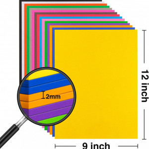 Set de 30 coli pentru bricolaj MEARCOOH, spuma EVA, multicolor, 22 x 30 x 0,2 cm - Img 5