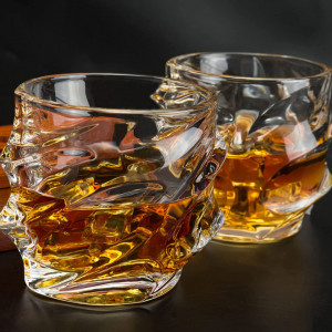 Set de 4 pahare pentru whisky LANFULA, sticla, transparent, 320 ml - Img 8