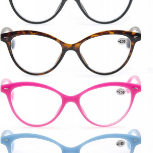 Set de 4 perechi ochelari de citit Modfans, pentru dama, cu dioptrii 1.0, multicolor - Img 5