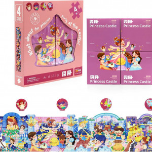 Set de 4 puzle-uri pentru copii PMGEKLP, hartie, multicolor, 30.5 x 28 x 5 cm - Img 7