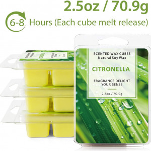 Set de 48 cuburi de ceara parfumata LA BELLEFÉE, citronella, 560 g - Img 2