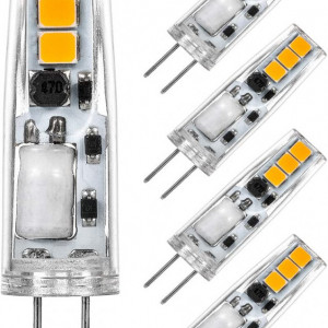 Set de 5 becuri LED G4 I-Shunfa, 3000 K, 1,2 W, non-dimmable, AC/DC, 12 V - Img 1