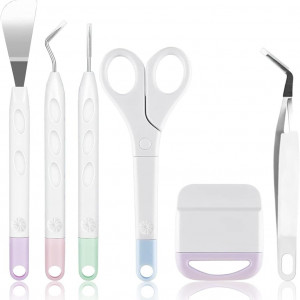 Set de 6 instrumente pentru proiecte DIY HZYIQ, ABS/otel inoxidabil, multicolor - Img 1