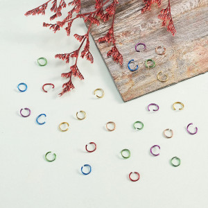 Set de 600 inele pentru bijuterii UR URLIFEHALL, metal, multicolor, 6 mm - Img 6
