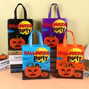 Set de 8 pungi pentru Halloween HBell, textil, multicolor, 26 x 10 x 32 cm