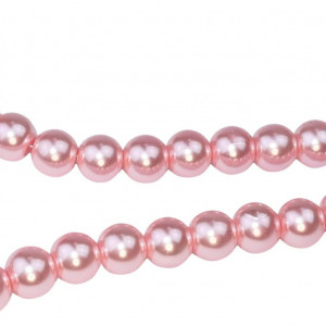 Set de 80 perle artificiale AERZETIX, plastic, roz, 10 mm - Img 1