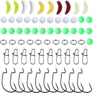 Set de 90 accesorii pentru pescuit Paialu, metal/plastic, multicolor - Img 7